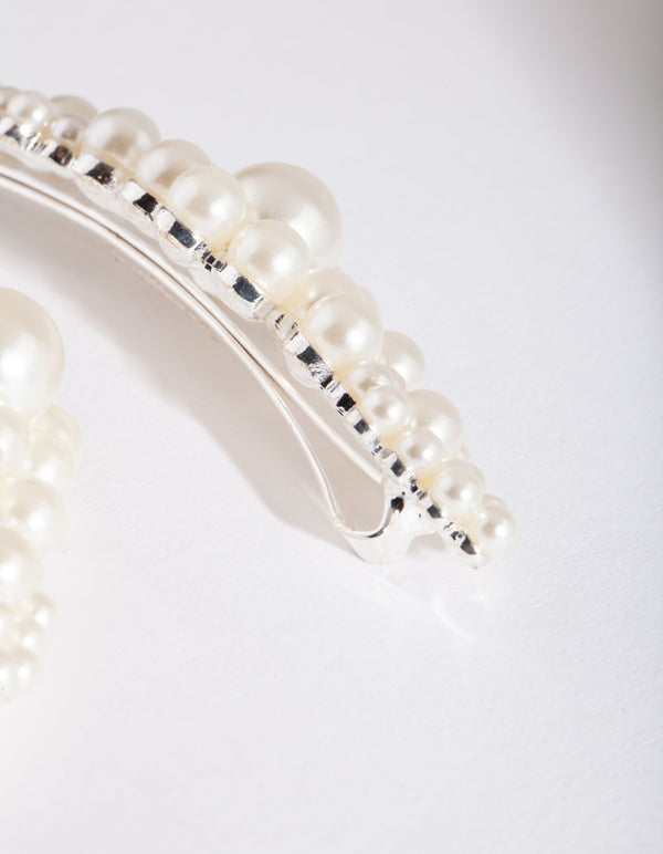 Pearl Cluster Hair Clip 2 Pack