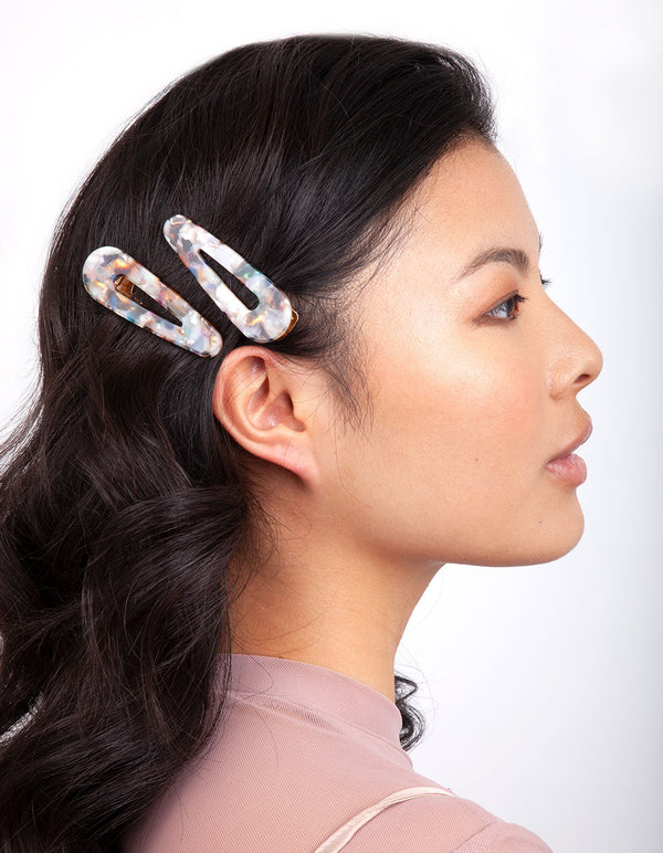 Pastel Multi Colour Hair Clip 2 Pack