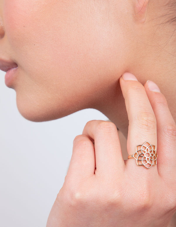 Gold Crown Chakra Ring