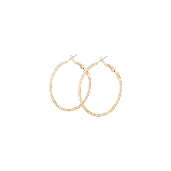 Gold Classic Round Hoop