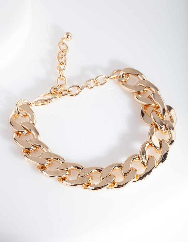 Gold Chunky Chain Bracelet