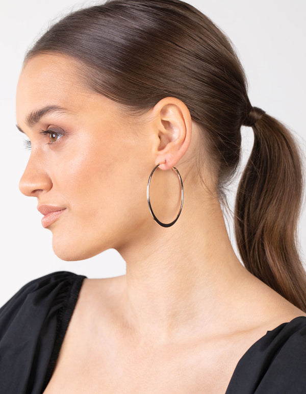 Mixed Metal Square Edged Hoop Earring Pack