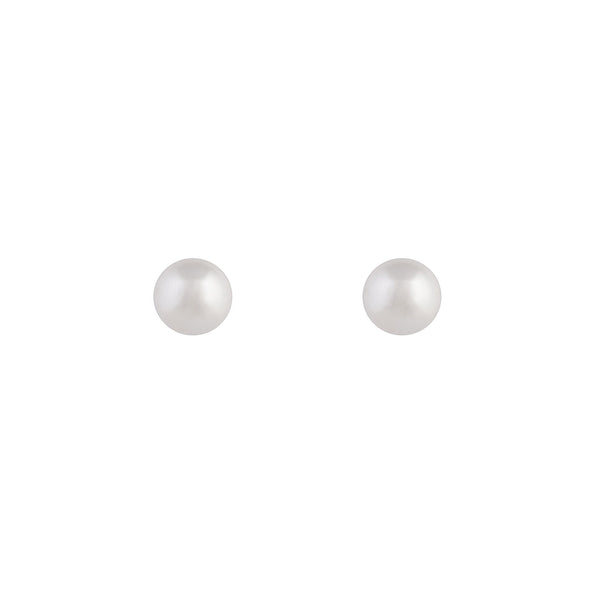 Classic Faux Pearl Stud Earrings