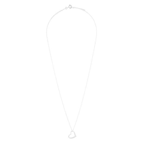 Sterling Silver Heart Pendant Necklace