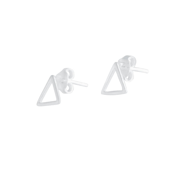 Sterling Silver Triangle Stud