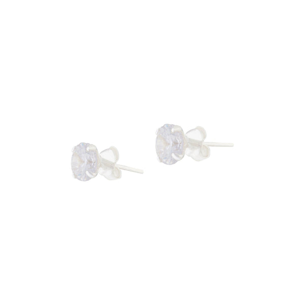 Sterling Silver 1 Carat Cubic Zirconia Stud