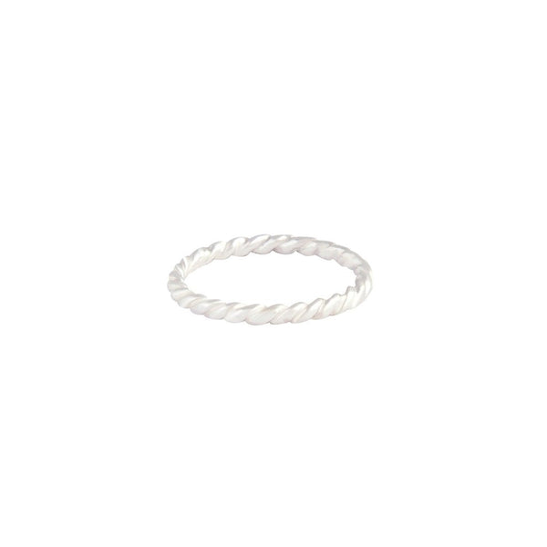 Sterling Silver Twist Band Ring