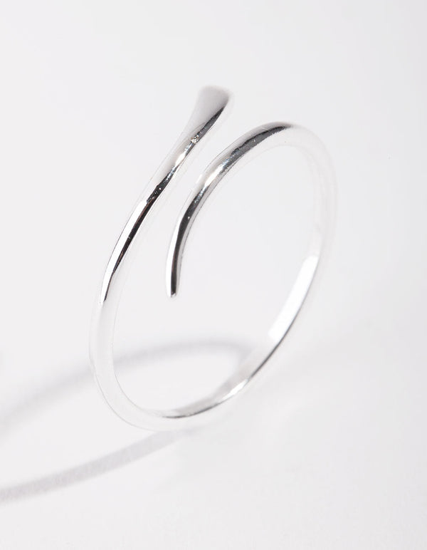 Sterling Silver Clean Swirl Ring