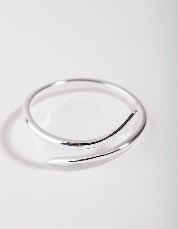 Sterling Silver Clean Swirl Ring