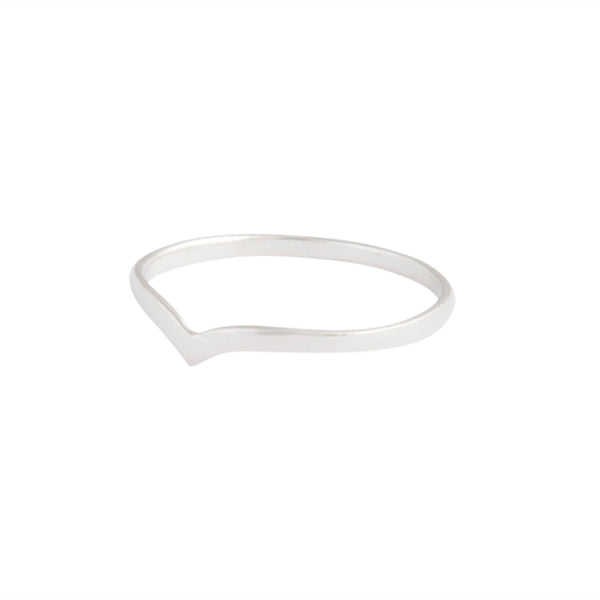 Sterling Silver Wishbone Band Ring