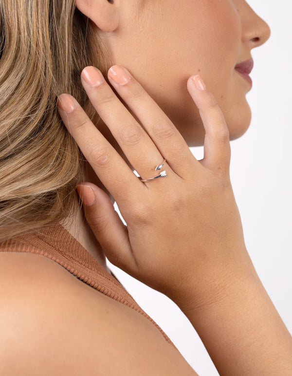 Sterling Silver Arrow Wrap Ring