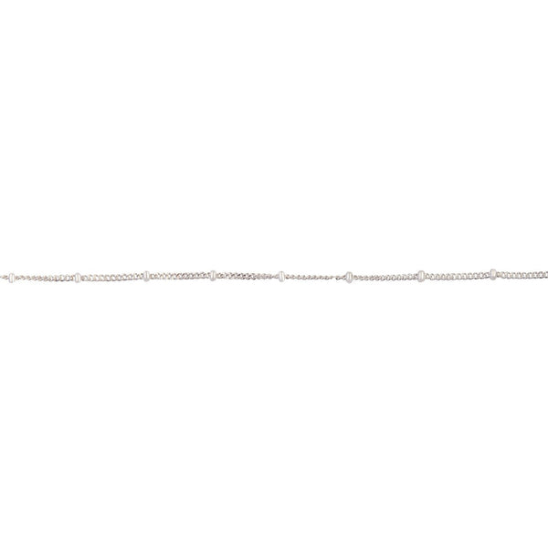 Sterling Silver Bead Chain Anklet