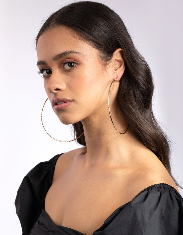 Gold Ball Knot Stud & Hoop Pack