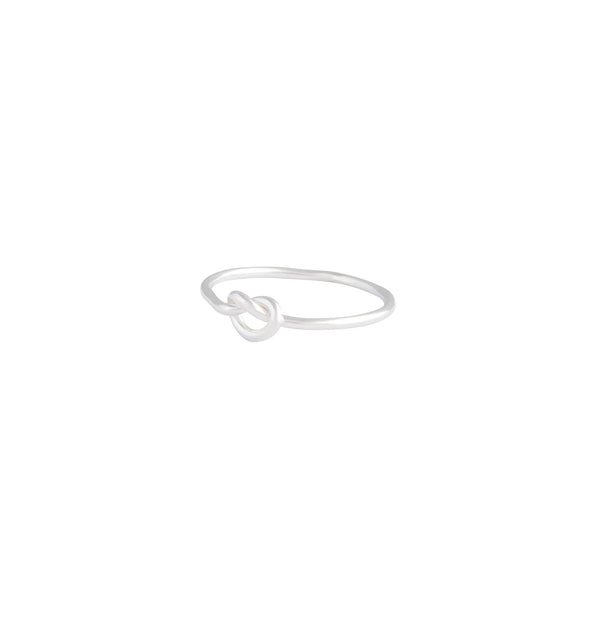 Sterling Silver Fine Knot Ring