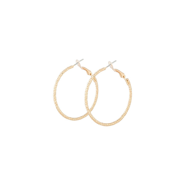 Gold Classic Round Hoop