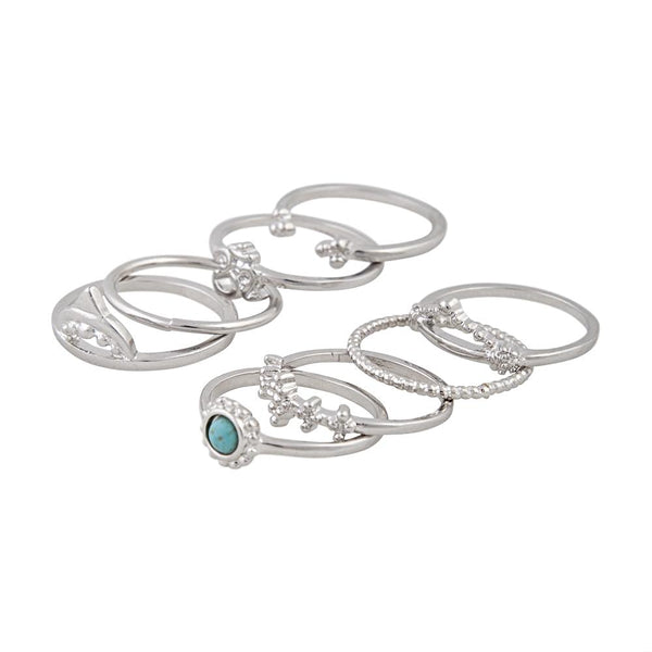 Fine Silver Textured Ring Pack