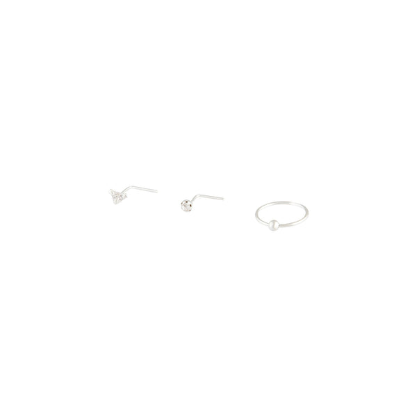Sterling Silver Diamante Trio Nose 3 Pack