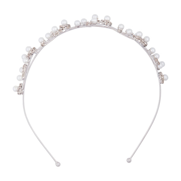 Pearl And Diamante Vine Crown