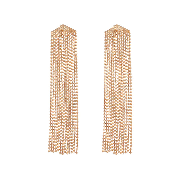 Fine Gold Tassel Earrings