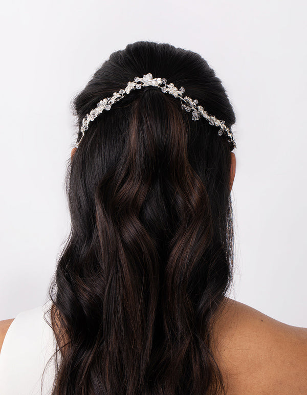 Floral Diamante Halo Hairpiece