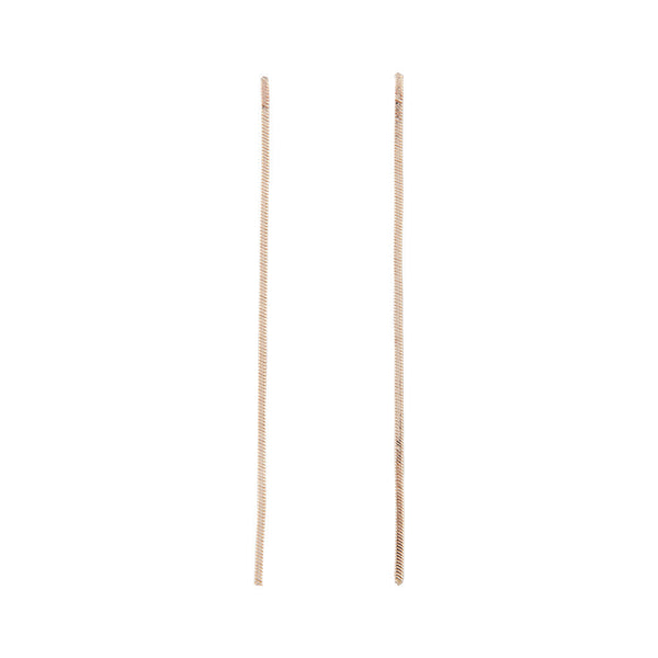 Gold Snake Chain Drop Earrings
