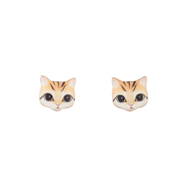 Mini Kitten Stud Earrings