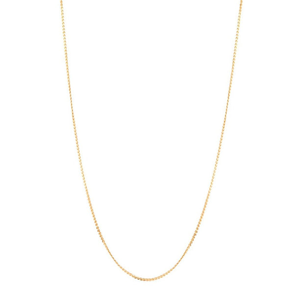 Gold Plated Sterling Silver Twist Chain Necklace