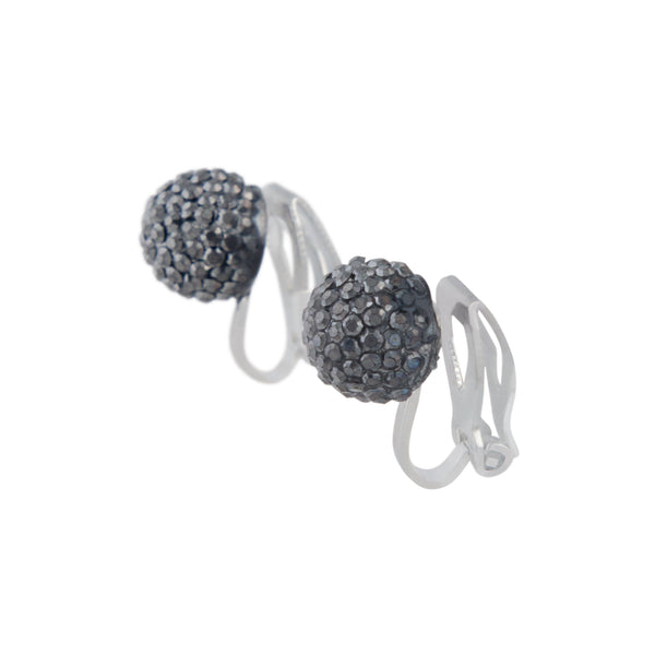 Mixed Metal Fireball Flower Clip On Earring 5 Pack