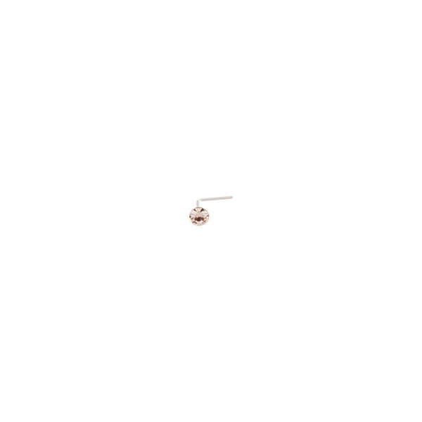 Sterling Silver Diamante Nose Stud