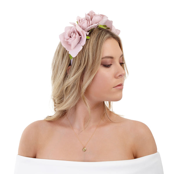 Pink Rose Headband