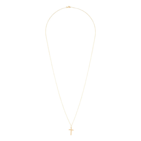 Gold Plated 925 SS CroSS Pendant Necklace