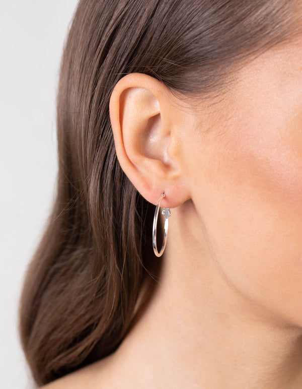Silver Multi Size Hoop Earring 3 Pack