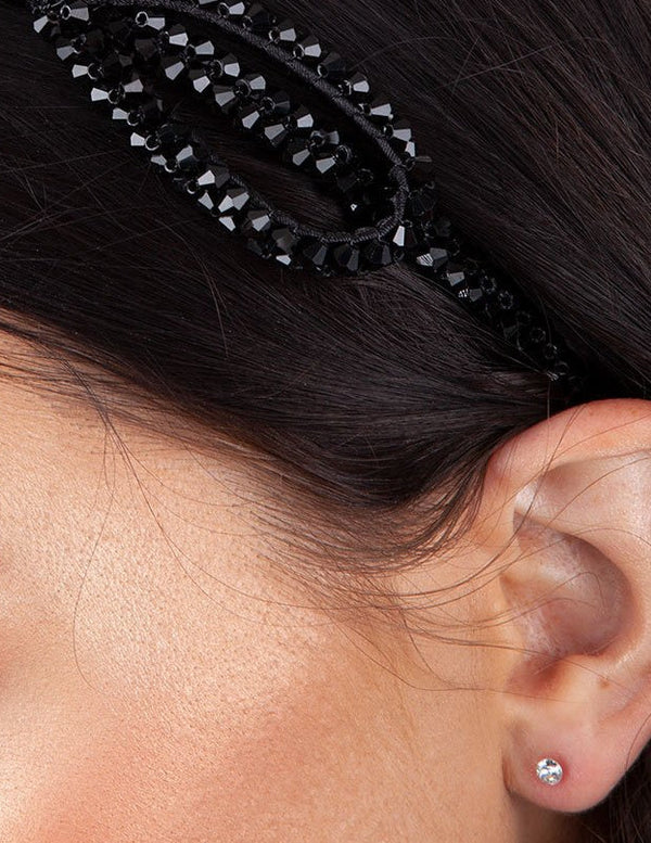 Sterling Silver Graduated Diamante Stud Pack
