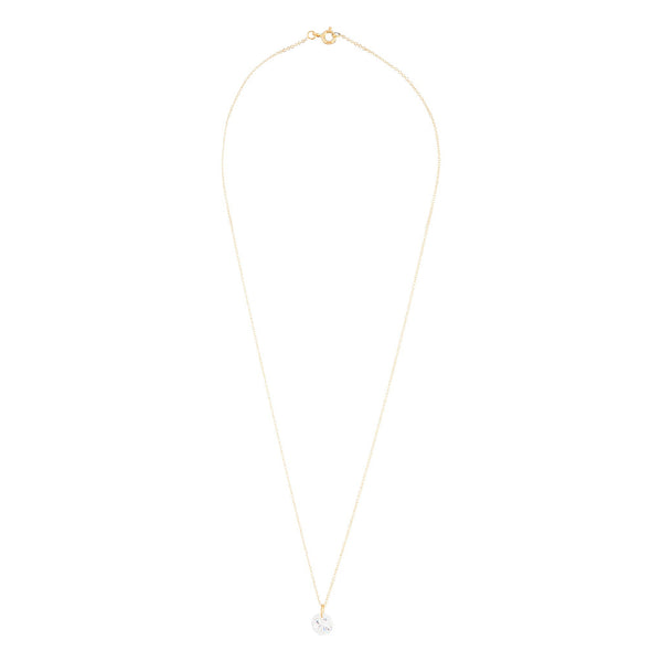 Gold Plated Sterling Silver Cubic Zirconia Carat Pendant Necklace