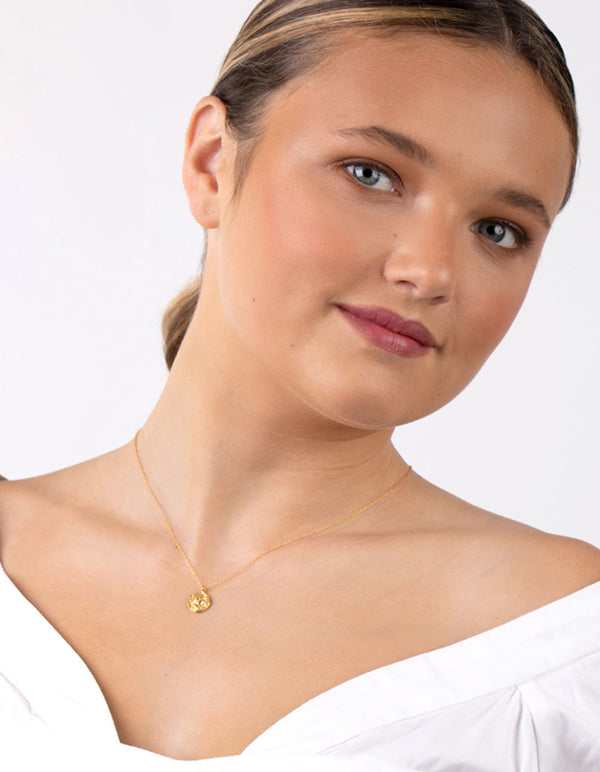 Gold Plated Sterling Silver Ancient Necklace
