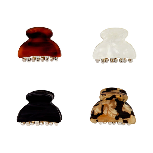 Multi Neutral Claw Clip 4 Pack
