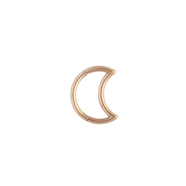 Rose Gold Celestial Moon Cartilage Earrings