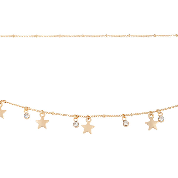 Gold Star Diamante Choker