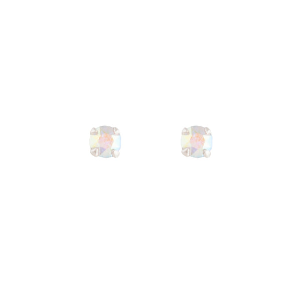 Sterling Silver Reflective Gem Earrings