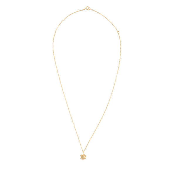 Gold Plated Sterling Silver Sunshine Pendant Necklace