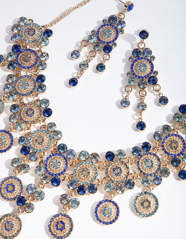 Blue Gold Dolce Vita Necklace