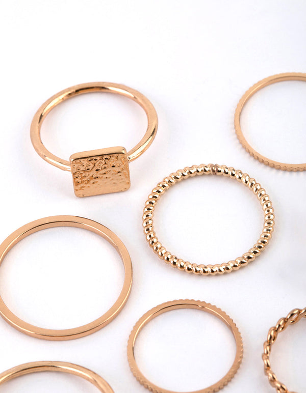Gold Mixed Shape Fine 12-Pack