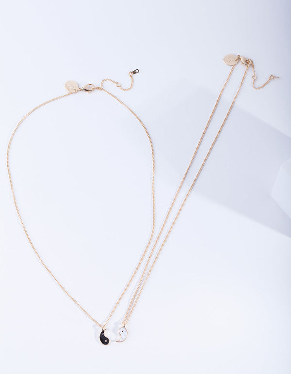 Yin to My Yang Gold Fine Necklace