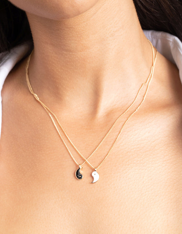 Yin to My Yang Gold Fine Necklace