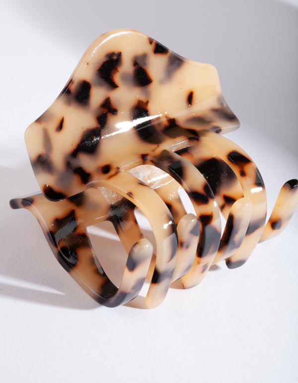 Milky Tortoiseshell Claw Clip