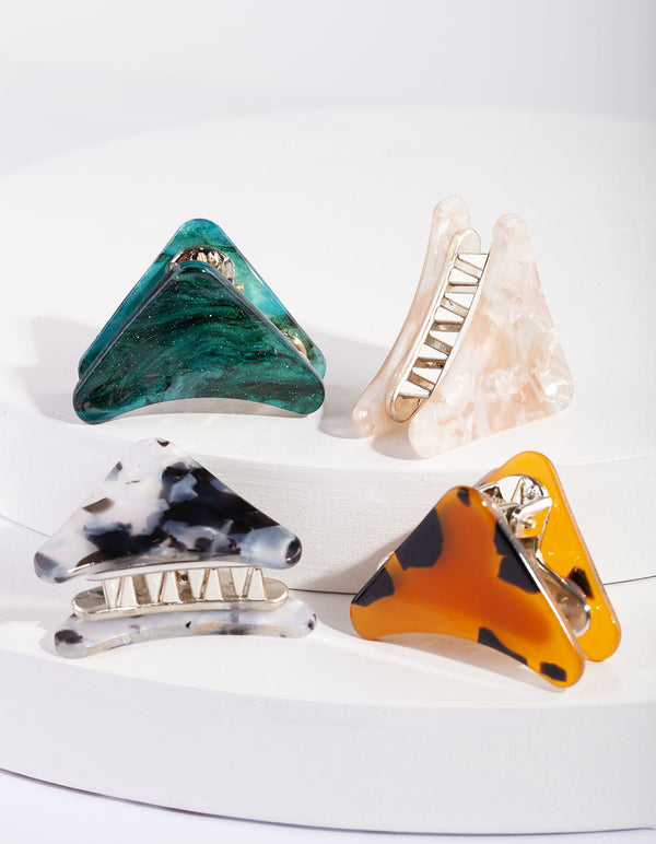 Acrylic Multi Mini Claw Clip Pack