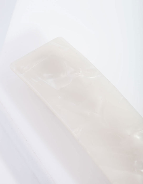 Rectangle Pearlescent Hair Clip
