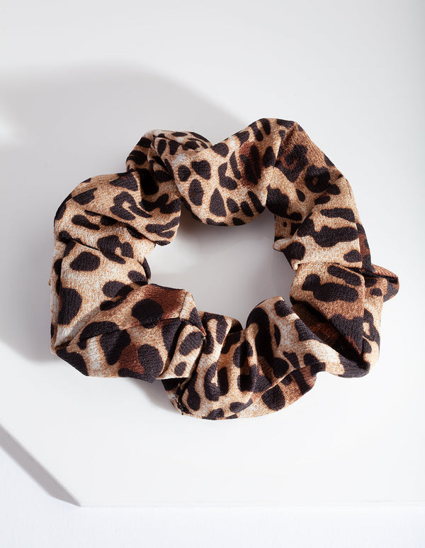 Leopard Print Scrunchie