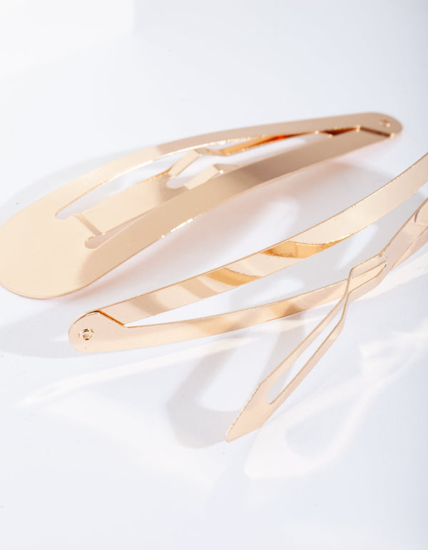 Large Gold Snap Clip 2 Pack