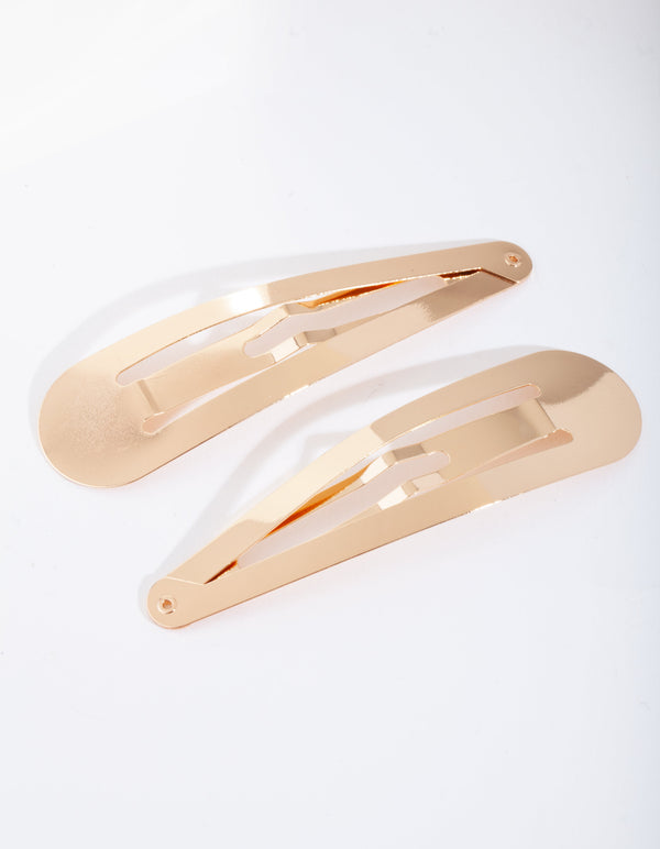 Large Gold Snap Clip 2 Pack